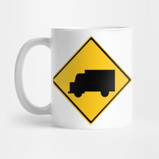 Road Truck Warning Sign Mug